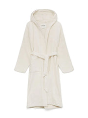 Hooded Terry Bademantel, Pure Ecru von Aiayu