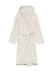 Hooded Terry Bademantel, Pure Ecru von Aiayu
