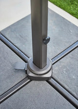 Hyde Luxe Parasol 3x3 m. med tilt inkl. fod fra Cane-line - 2 - Jacobsen Plus