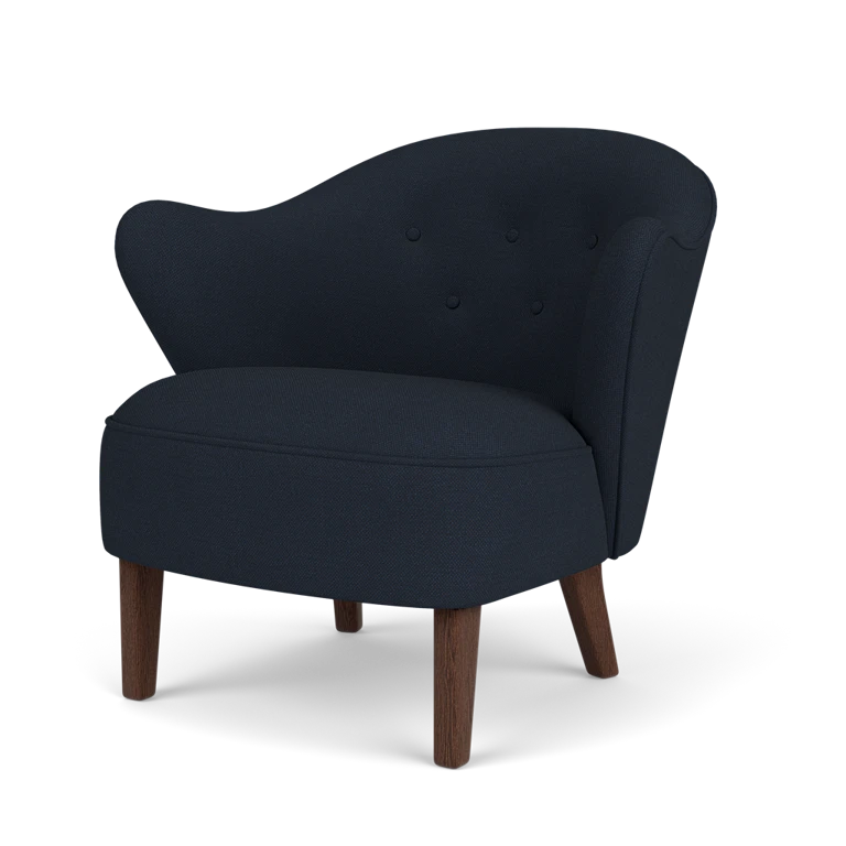 Ingeborg Sessel von Audo Copenhagen - Textil / Fiord 0782 / Geräucherte Eiche - Jacobsen Plus