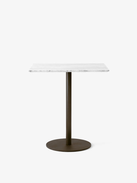 In Between Bord SK16, bronzefarbenes Gestell von &tradition - Bianco Carrara Marmor - Jacobsen Plus