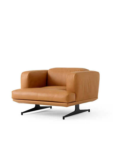 Inland AV21 Lounge Chair von &Tradition - Noble Cognac Leder - Jacobsen Plus