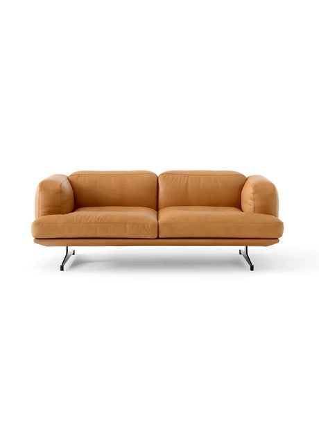 Inland AV22 Sofa von &Tradition - Noble Cognac Leder - Jacobsen Plus