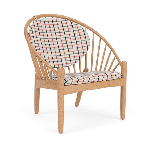 FDB Møbler - J166 Jørna Sessel von Poul M. Volther - Lackiert Eiche - Beige (Textil) - Jacobsen Plus