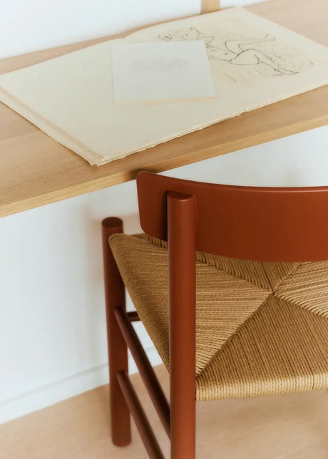 J39 Mogensen Stuhl, Heritage Red von Børge Mogensen - 2 - Jacobsen Plus