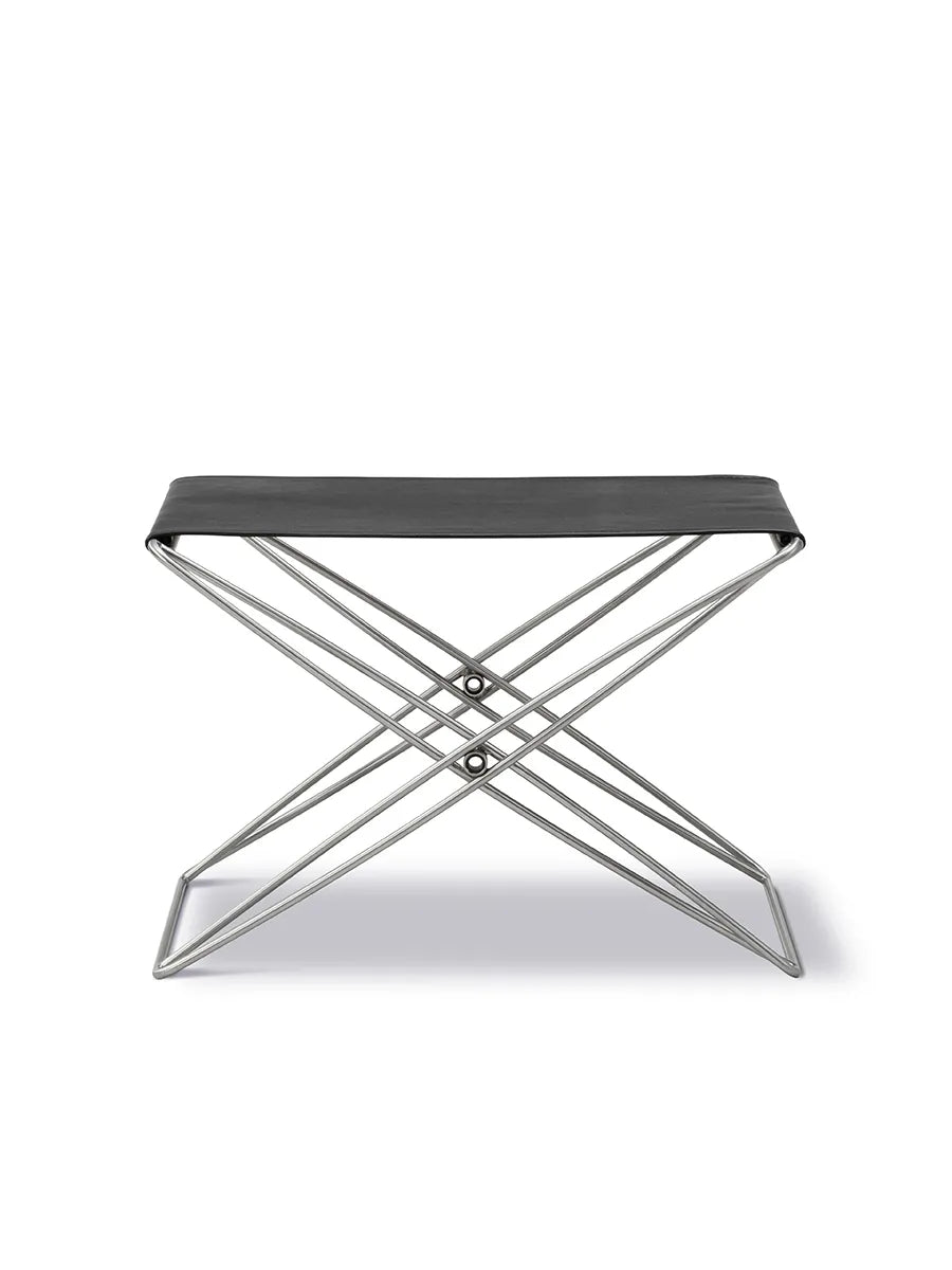 JG Folding Stool von Fredericia Furniture - Leder Max 98, Schwarz - Jacobsen Plus