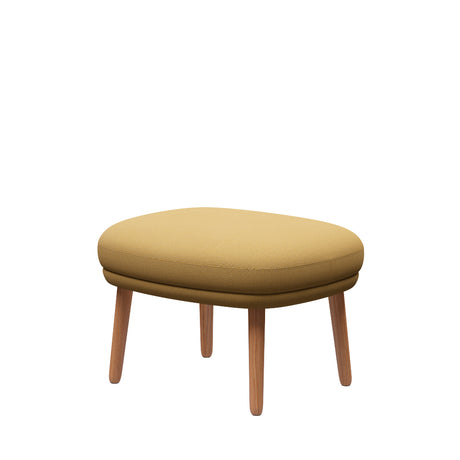 Ro Hocker m. Gestell in Eiche von Fritz Hansen - Christianshavn - 1110 Gelb - Jacobsen Plus