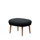 Ro Skammel m. stel i eg fra Fritz Hansen - Christianshavn - 1174 Dark Grey - Jacobsen Plus
