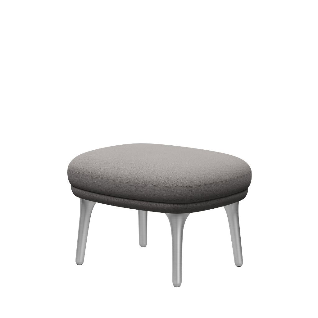 Fri Hocker mit Aluminiumgestell von Fritz Hansen - Christianshavn - 1121 Beige - Jacobsen Plus