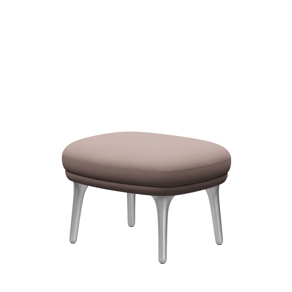 Fri Hocker mit Aluminiumgestell von Fritz Hansen - Christianshavn - 1130 Light Red Uni - Jacobsen Plus