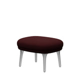 Fri Hocker mit Aluminiumgestell von Fritz Hansen - Christianshavn - 1141 Rot - Jacobsen Plus