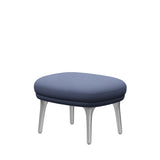 Fri Hocker mit Aluminiumgestell von Fritz Hansen - Christianshavn - 1151 Hellblau Uni - Jacobsen Plus
