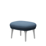 Fri Hocker mit Aluminiumgestell von Fritz Hansen - Christianshavn - 1152 Hellblau - Jacobsen Plus