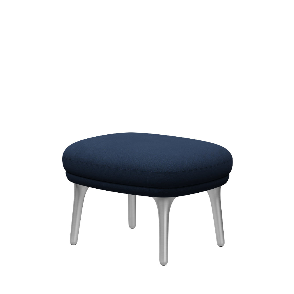Fri Hocker mit Aluminiumgestell von Fritz Hansen - Christianshavn - 1154 Blau - Jacobsen Plus