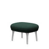Fri Hocker mit Aluminiumgestell von Fritz Hansen - Christianshavn - 1160 Dunkelgrün Uni - Jacobsen Plus