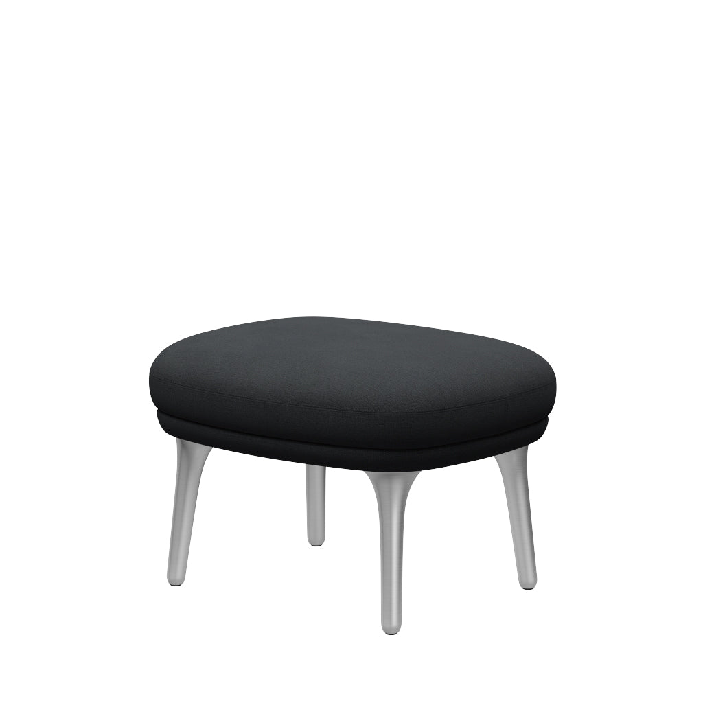 Fri Hocker mit Aluminiumgestell von Fritz Hansen - Christianshavn – 1173 Grau - Jacobsen Plus