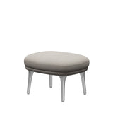 Fri Hocker mit Aluminiumgestell von Fritz Hansen - Hallingdal - 103 Hellgrau - Jacobsen Plus