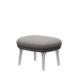 Fri Hocker mit Aluminiumgestell von Fritz Hansen - Hallingdal - 113 Hellgrau - Jacobsen Plus