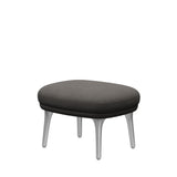 Fri Hocker mit Aluminiumgestell von Fritz Hansen - Hallingdal - 143 Grau/Dunkel - Jacobsen Plus