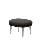 Fri Hocker mit Aluminiumgestell von Fritz Hansen - Hallingdal - 153 Light Charcoal - Jacobsen Plus