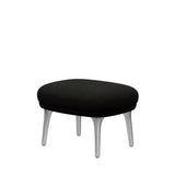 Fri Hocker mit Aluminiumgestell von Fritz Hansen - Hallingdal - 173 Schwarz/Grau - Jacobsen Plus