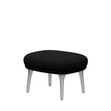 Fri Hocker mit Aluminiumgestell von Fritz Hansen - Hallingdal - 180 Anthrazitgrau - Jacobsen Plus