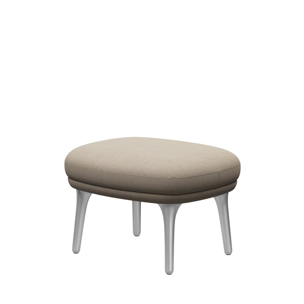 Fri Hocker mit Aluminiumgestell von Fritz Hansen - Hallingdal - 200 Sand - Jacobsen Plus