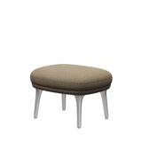 Fri Hocker mit Aluminiumgestell von Fritz Hansen - Hallingdal - 220 Dunkelsand - Jacobsen Plus