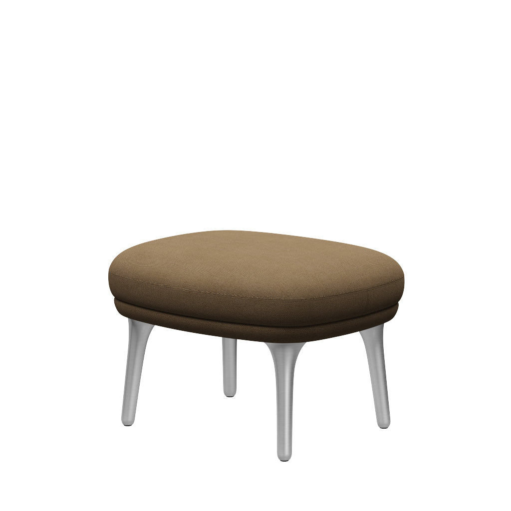 Fri Hocker mit Aluminiumgestell von Fritz Hansen - Hallingdal - 224 Hellbraun - Jacobsen Plus