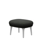 Fri Hocker mit Aluminiumgestell von Fritz Hansen - Hallingdal - 368 Schwarz/Grau - Jacobsen Plus