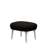 Fri Hocker mit Aluminiumgestell von Fritz Hansen - Hallingdal - 390 Dunkelbraun - Jacobsen Plus