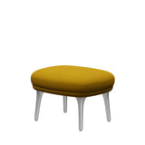 Fri Hocker mit Aluminiumgestell von Fritz Hansen - Hallingdal - 457 Senfgelb - Jacobsen Plus