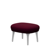 Fri Hocker mit Aluminiumgestell von Fritz Hansen - Hallingdal - 563 Dunkle Rose - Jacobsen Plus
