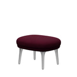 Fri Hocker mit Aluminiumgestell von Fritz Hansen - Hallingdal - 573 Weinrot/Violett - Jacobsen Plus