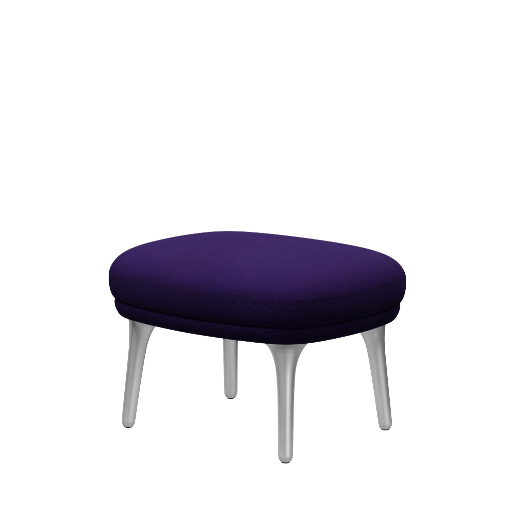 Fri Hocker mit Aluminiumgestell von Fritz Hansen - Hallingdal - 702 Violett - Jacobsen Plus