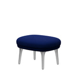 Fri Hocker mit Aluminiumgestell von Fritz Hansen - Hallingdal - 754 See Blau - Jacobsen Plus