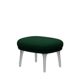 Fri Hocker mit Aluminiumgestell von Fritz Hansen - Hallingdal - 944 Glasgrün - Jacobsen Plus