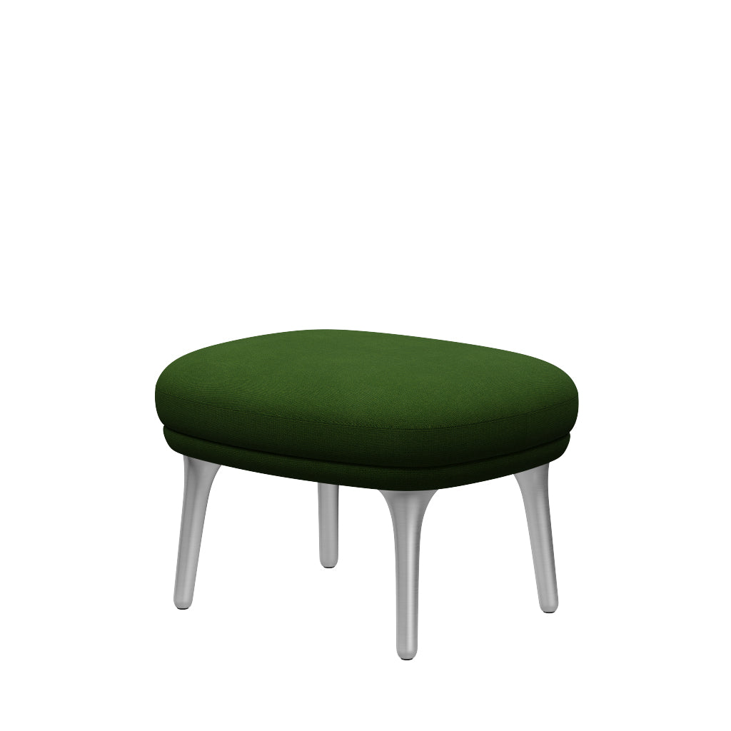 Fri Hocker mit Aluminiumgestell von Fritz Hansen - Hallingdal - 960 Grasgrün - Jacobsen Plus