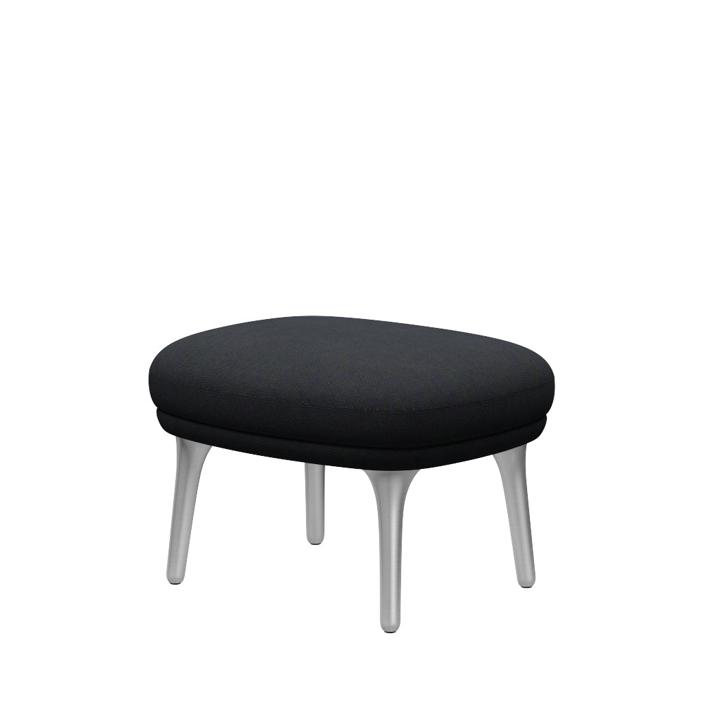 Fri Hocker mit Aluminiumgestell von Fritz Hansen - Hallingdal - 968 Lila/Grün - Jacobsen Plus