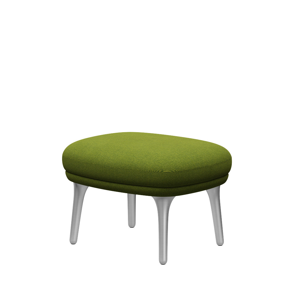 Fri Hocker mit Aluminiumgestell von Fritz Hansen - Hallingdal - 980 Grün - Jacobsen Plus
