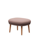 Fri Skammel m. stel i eg fra Fritz Hansen - Christianshavn - 1130 Light Red Uni - Jacobsen Plus