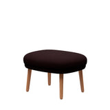 Fri Skammel m. stel i eg fra Fritz Hansen - Christianshavn - 1142 Dark Red Uni - Jacobsen Plus