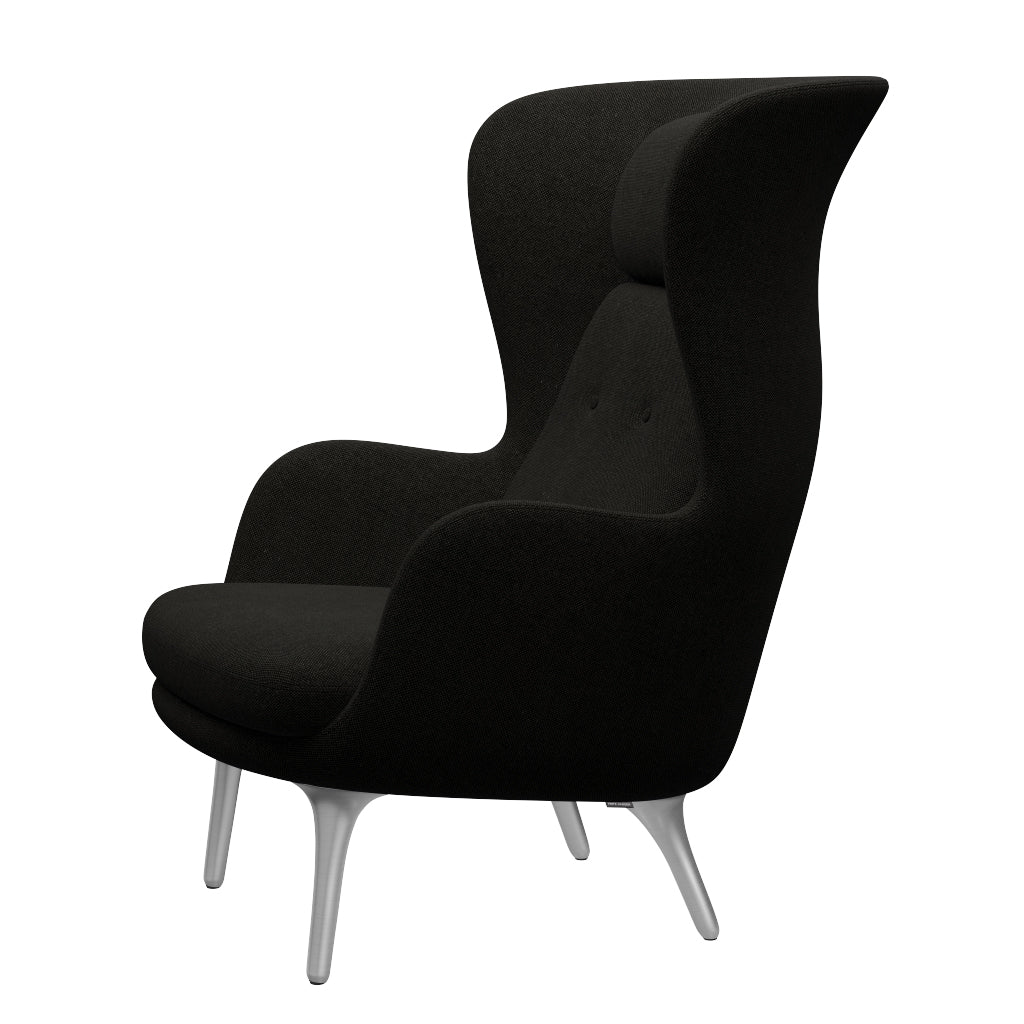 Ro Sessel fra Fritz Hansen - Hallingdal - 173 Schwarz/Grau - Jacobsen Plus