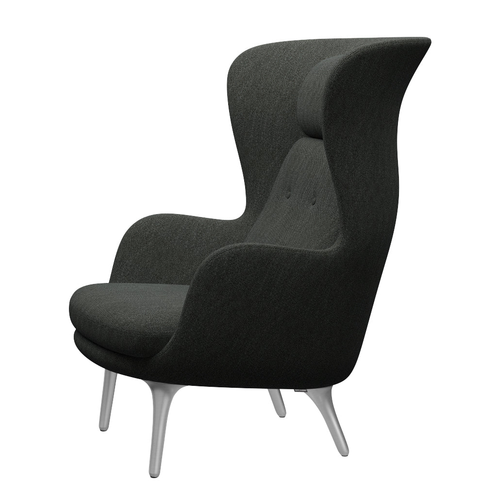 Ro Sessel fra Fritz Hansen - Hallingdal - 368 Schwarz/Grau - Jacobsen Plus