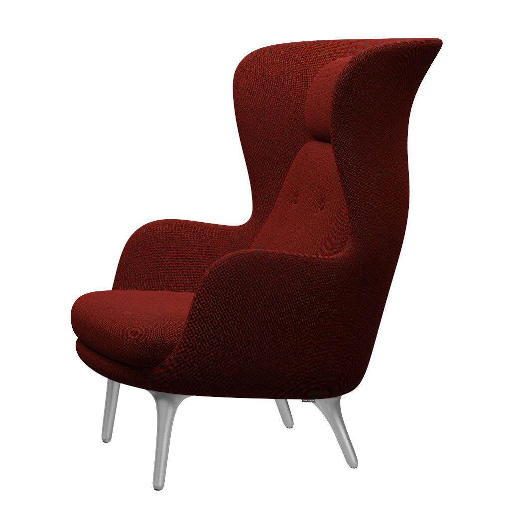 Ro Sessel fra Fritz Hansen - Hallingdal - 596 Rot/Schwarz - Jacobsen Plus