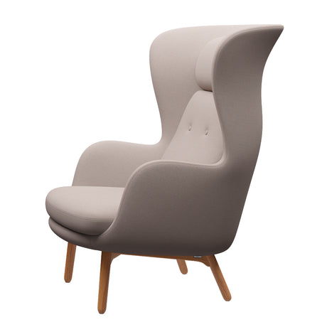 Ro Sessel mit Gestell aus Eiche von Fritz Hansen - Christianshavn - 1110 Gelb - Jacobsen Plus