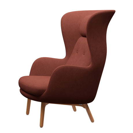 Ro Sessel mit Gestell aus Eiche von Fritz Hansen - Christianshavn - 1110 Gelb - Jacobsen Plus