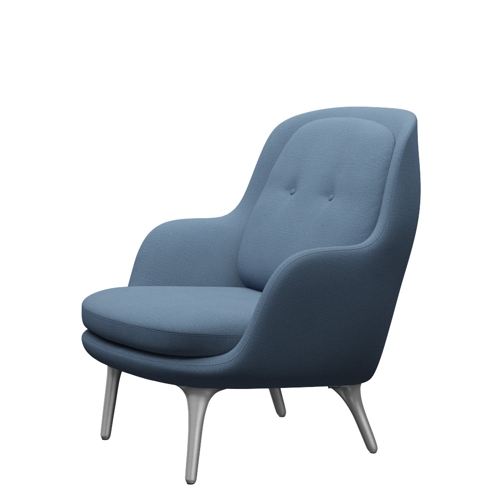 Fri Sessel fra Fritz Hansen - Christianshavn - 1152 Hellblau - Jacobsen Plus