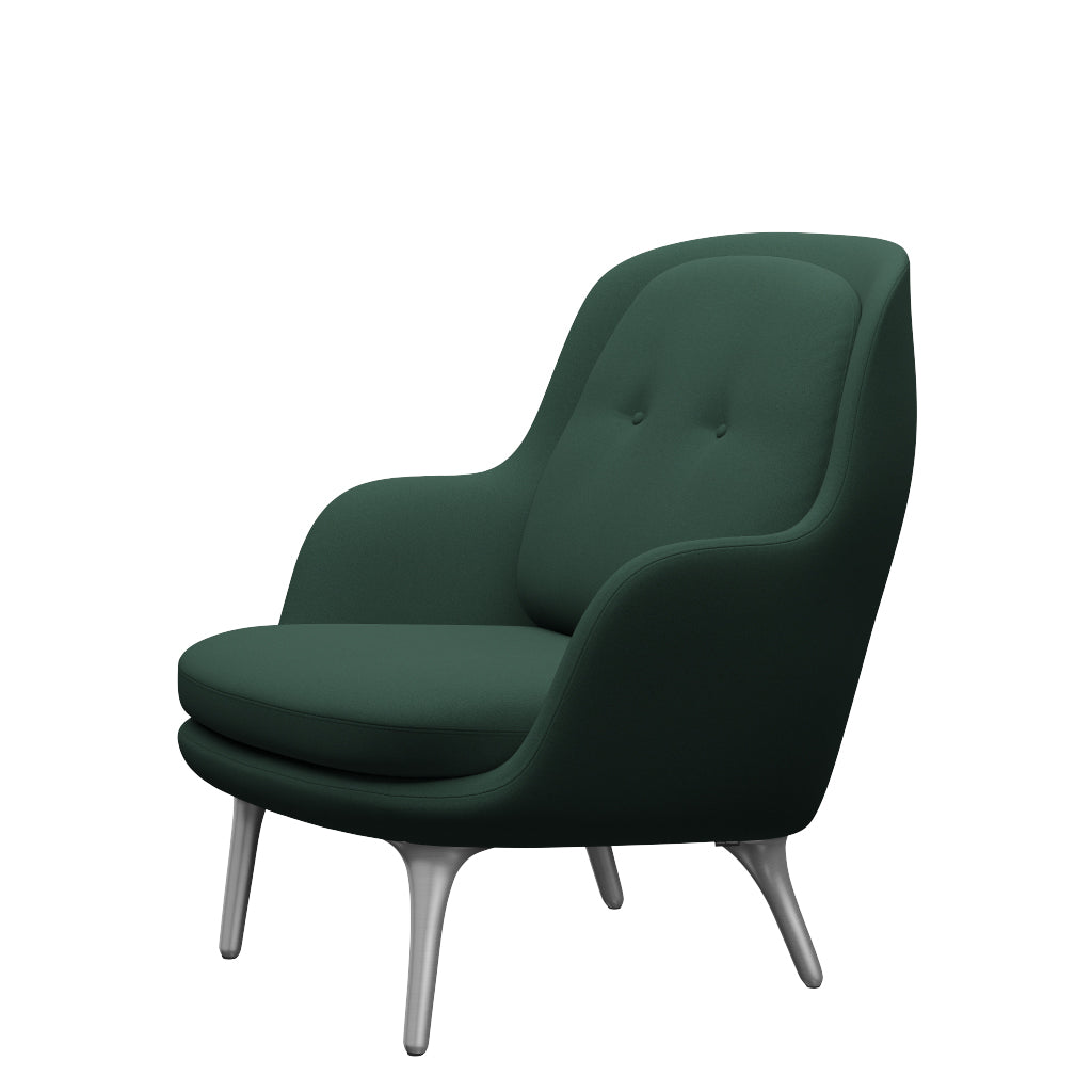Fri Sessel fra Fritz Hansen - Christianshavn - 1160 Dunkelgrün Uni - Jacobsen Plus