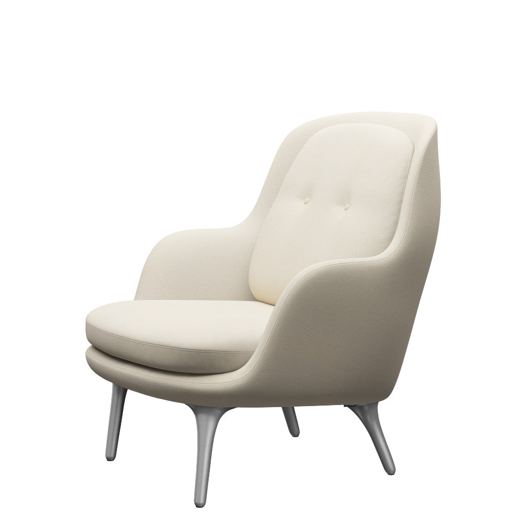 Fri Sessel fra Fritz Hansen - Hallingdal - 100 Off White - Jacobsen Plus